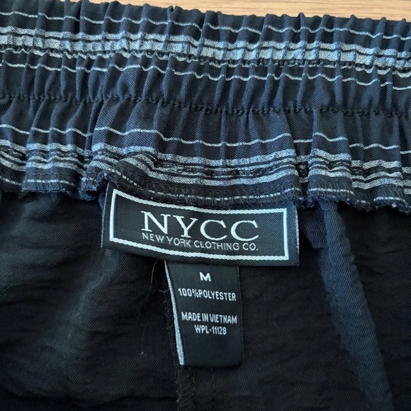 NYC Black & Gray Striped Wide-Leg Pants – Size M - Picture 5 of 7